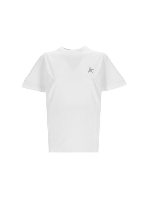 T-shirt in cotone con logo Golden Goose | GWP01220P00059480185